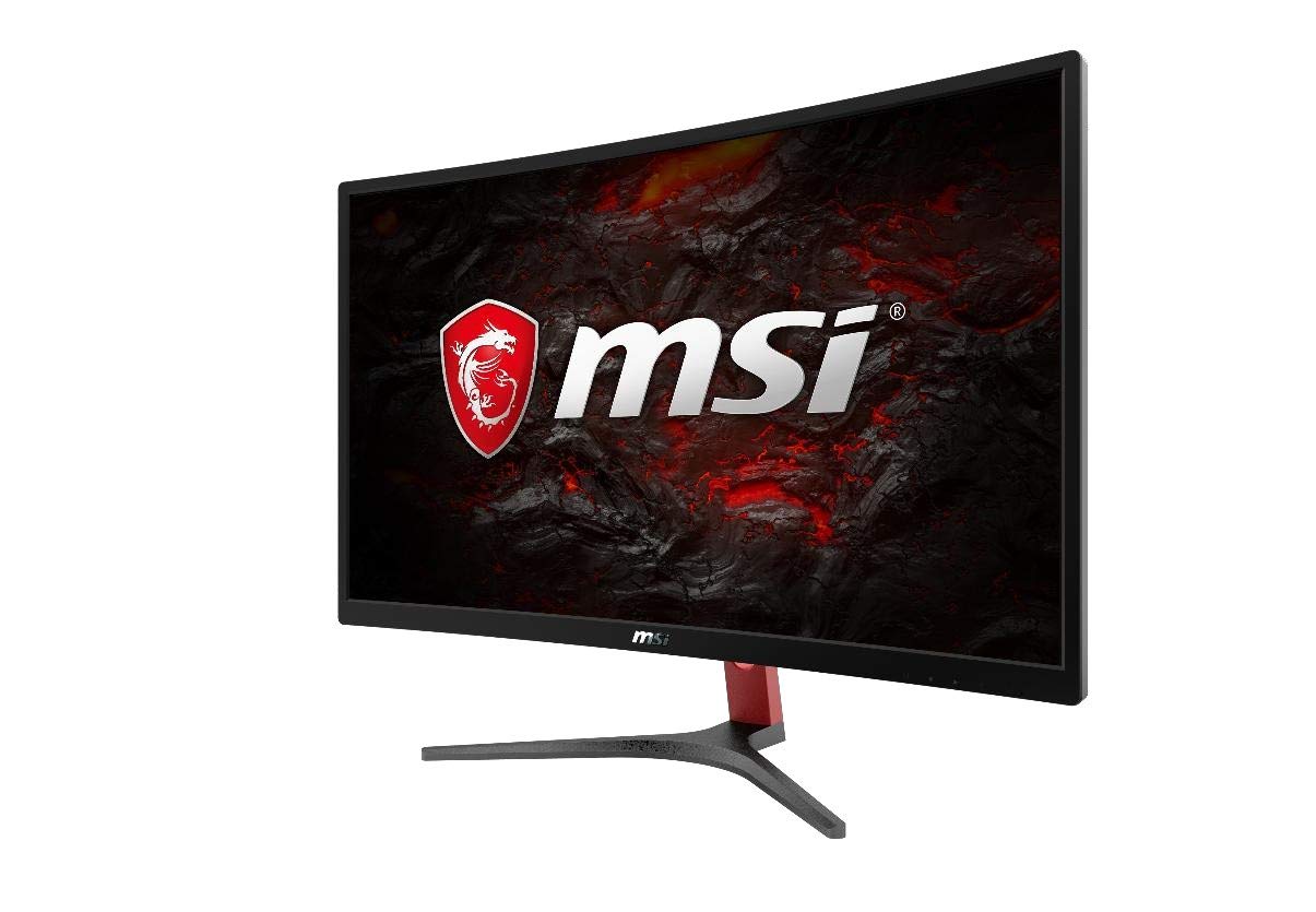 MSI Optix G24C Curved Gaming Monitor '23.6 Inch, Full HD, VA, 144Hz, 1ms, 1920x1080, 1800R, DisplayPort, HDMI, DVI, Adjustable Stand, AMD FreeSync, G-Sync Compatible'