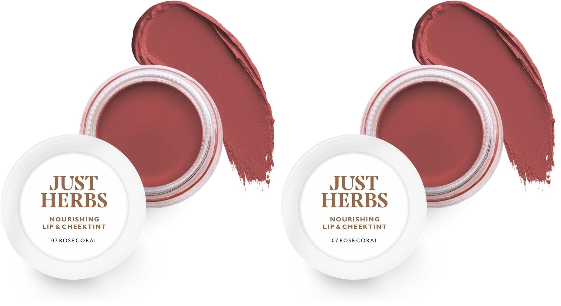 Just Herbs Ayurvedic, Natural Lip & Cheek Tint, Blush For Women- SLS, Chemical & Paraben Free - 07 Rose coral (Creamy Matte) (Pack of 2)-image-24