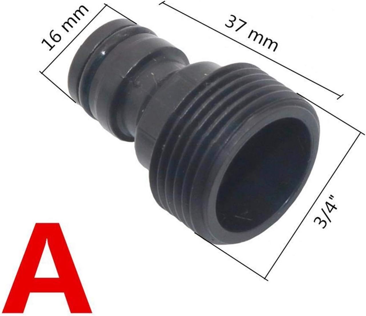 Utility Hose Butt Kitchen Garden Hose 3/4" Internal/External Thread Nipple Quick Connector 1/2" Pipe Joint Interface Connector Faucet Car Wash Water Gun Hose Fittings/D and B