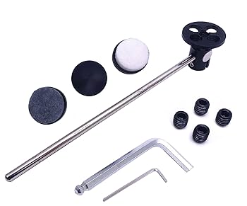 パーカッション・打楽器 Bass drum beater set! Cheerock 2pcs Double-Sided Bass Drum Pedal Beater, Double