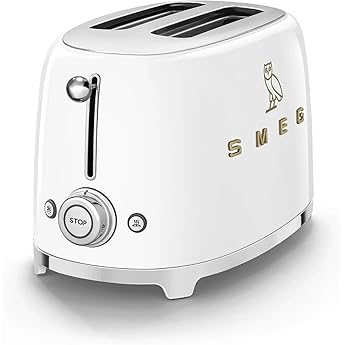 Smeg TSF01RGUS Limited Edition 50's Retro Style Aesthetic 2 Slice Toaster Rose Gold, Copper