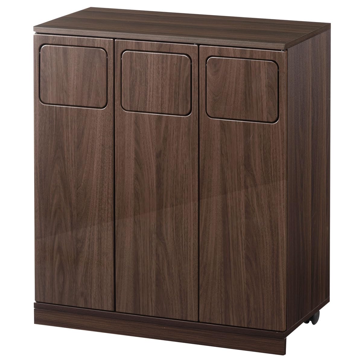 ゴミ箱 分別 縦型 45l ダストボックス スイングキャスター付き 木目 オーク ぼん家具 【完成品設置付き】 ゴミ箱 おしゃれ 45リットル 大容量