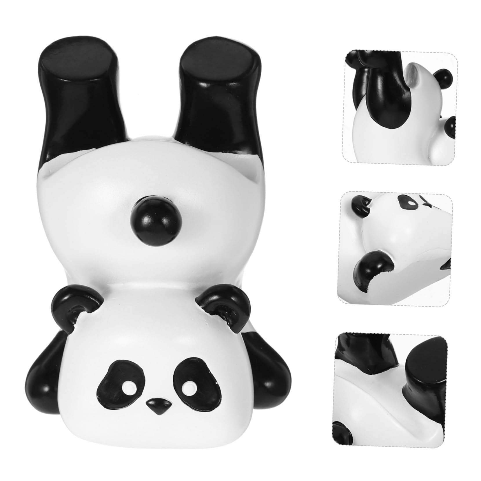 SOLUSTRE 4pezzi Portaocchiali Panda Resina Supporto Per Da Sole e Decorazione Carina Per Casa e Ufficio Espositore Per Diverse Montature Accessorio Pratico e Adorabile Per Ogni