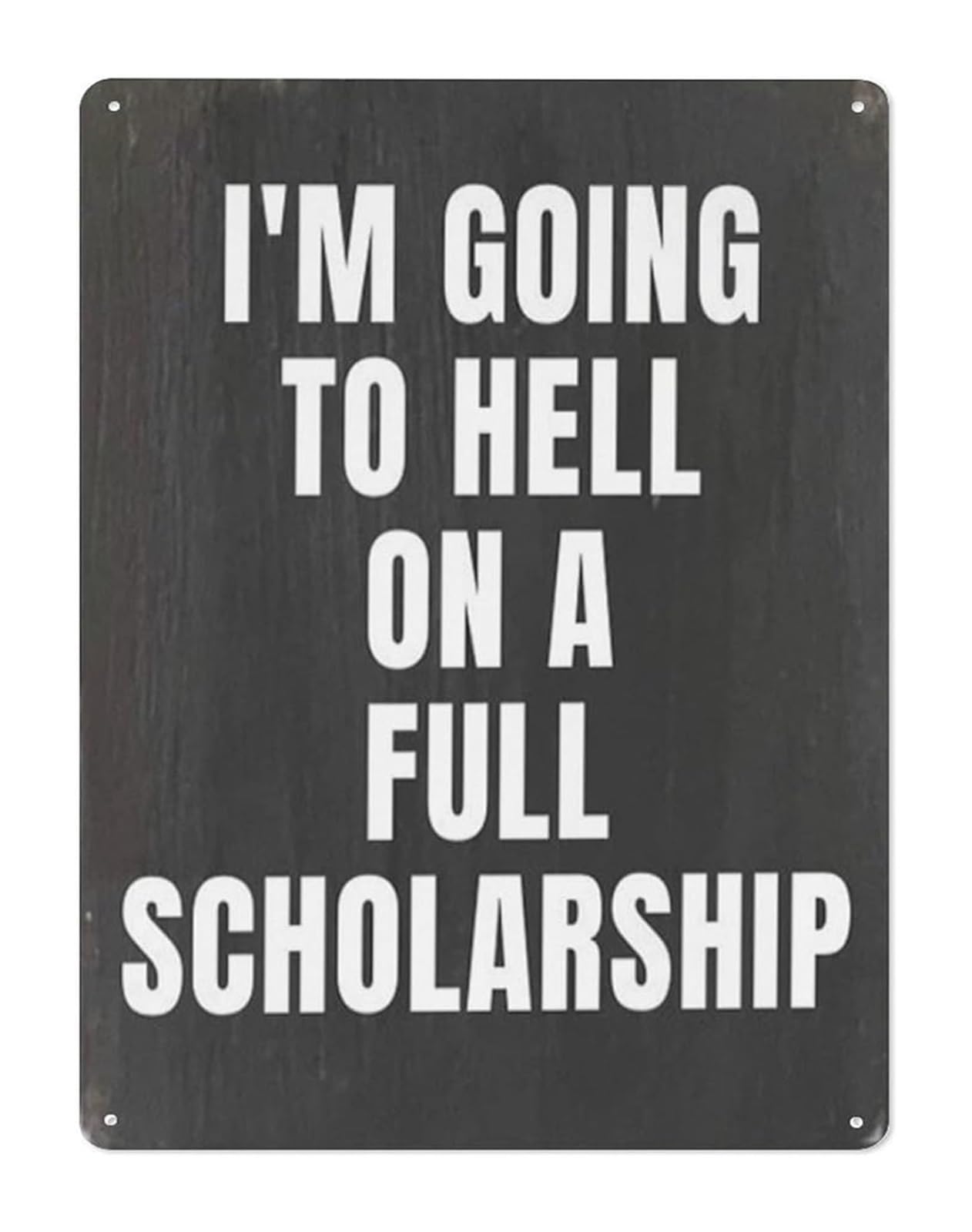 MQXFCZUX Witty Quote Metal Tin Plaque Sarcastic Humor Wall Decor for Home Office Library Study Room Funny Sign 8 X 12 in