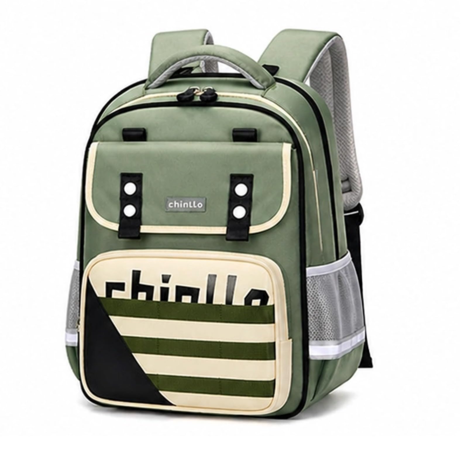 Mochila elegante y respetuosa con la columna con detalle de rayas viaje