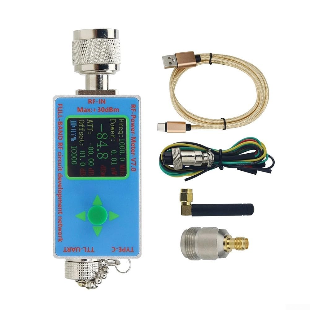 Medidor de potencia digital RF 10GHz Dispositivo de mano para análisis de radio - Medidor de fuerza de campo de alta precisión 30dBm N-Type