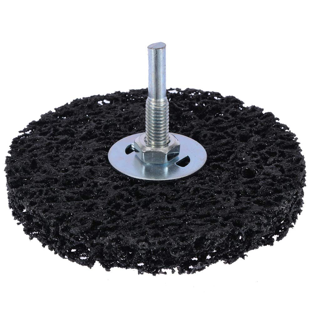 Roue à Dénuder 100 Mm Avec Tige 6 Mm – Disque Abrasif Polyuréthane Pour Enlever Peinture Et Rouille