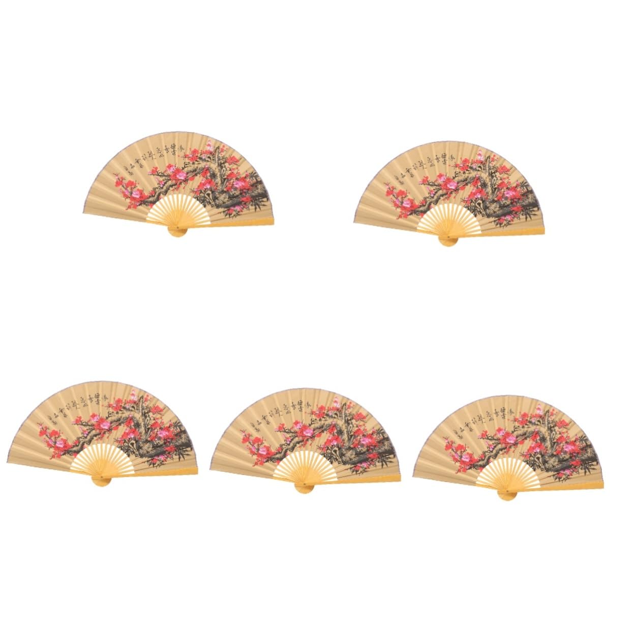 Éventails muraux de style chinois Alipis déco végétale salon