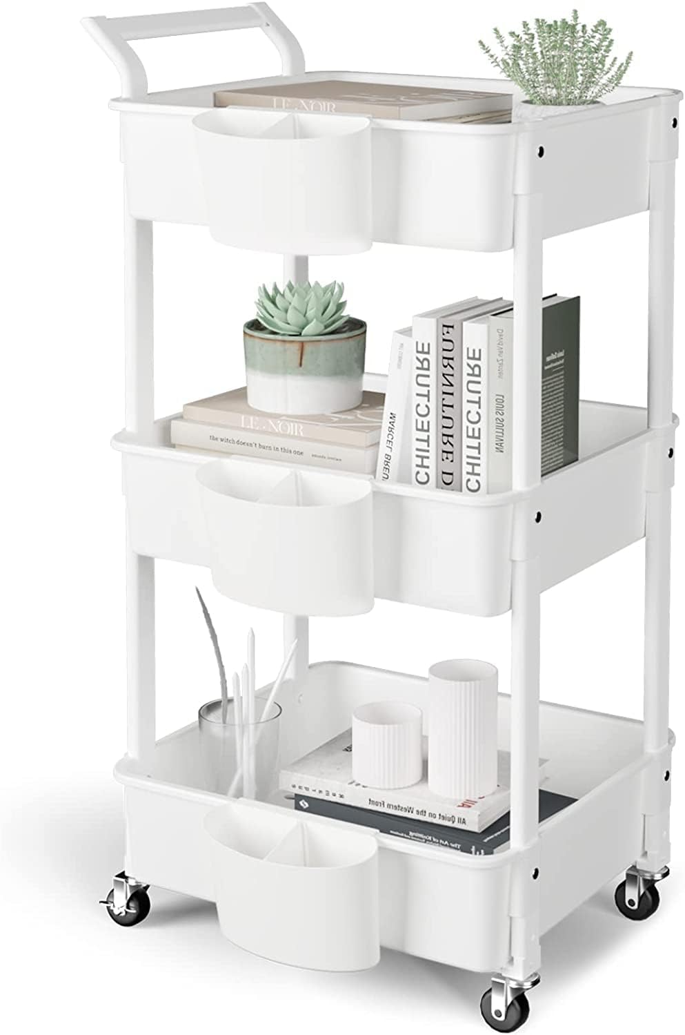 IDIMEX Gina Rolcontainer met 5 laden, gelakt metalen frame op wielen, kapperkar, badkamerkast, opslag van cosmetica IDIMEX Gina Rolcontainer met 5 laden, gelakt metalen frame op wielen, kapperkar, badkamerkast, opslag van cosmetica