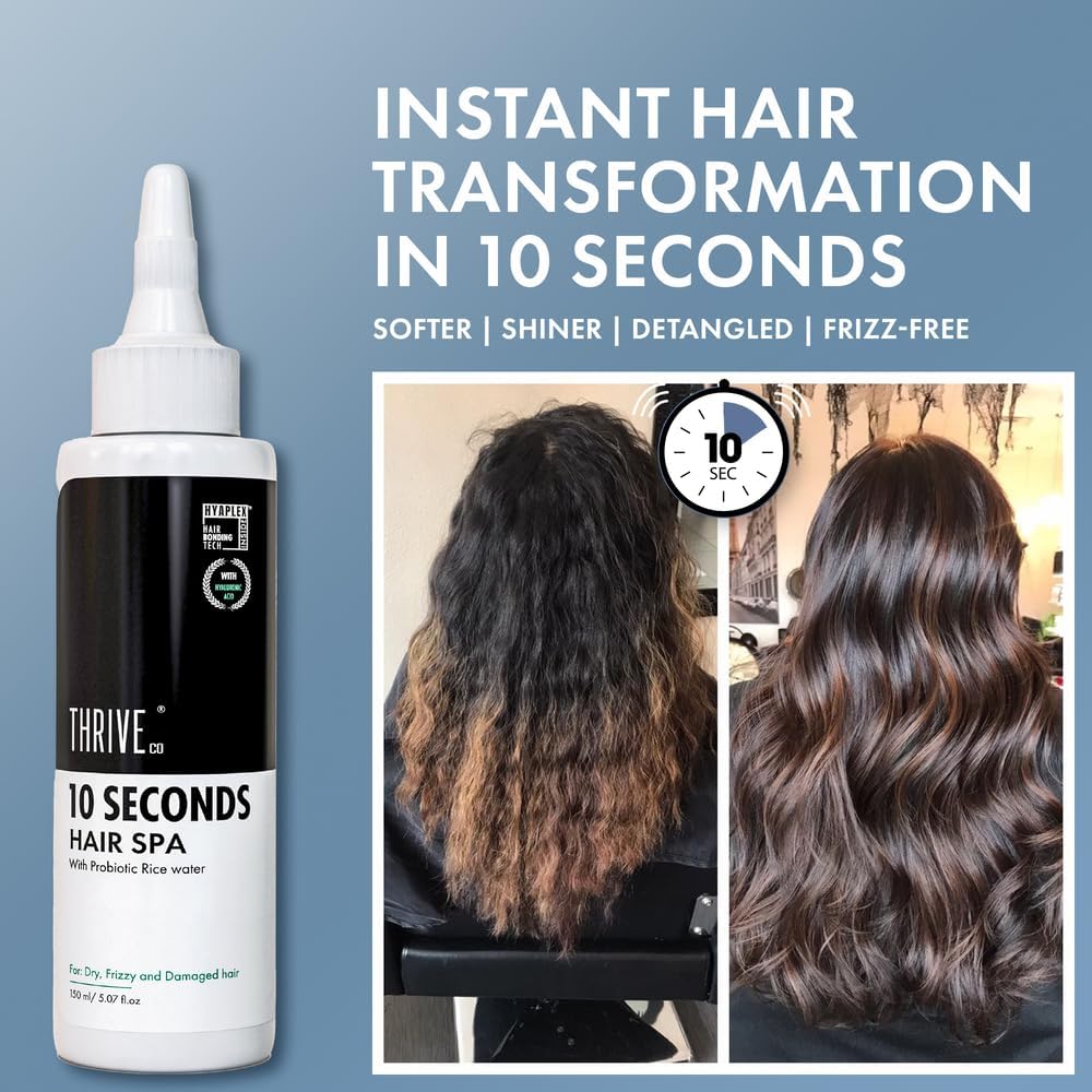 10 SECONDS Hair Spa | For Instant Shine, Soft & Smooth Hair | Repairs Dry, Frizzy and Damaged hair | 150 ml