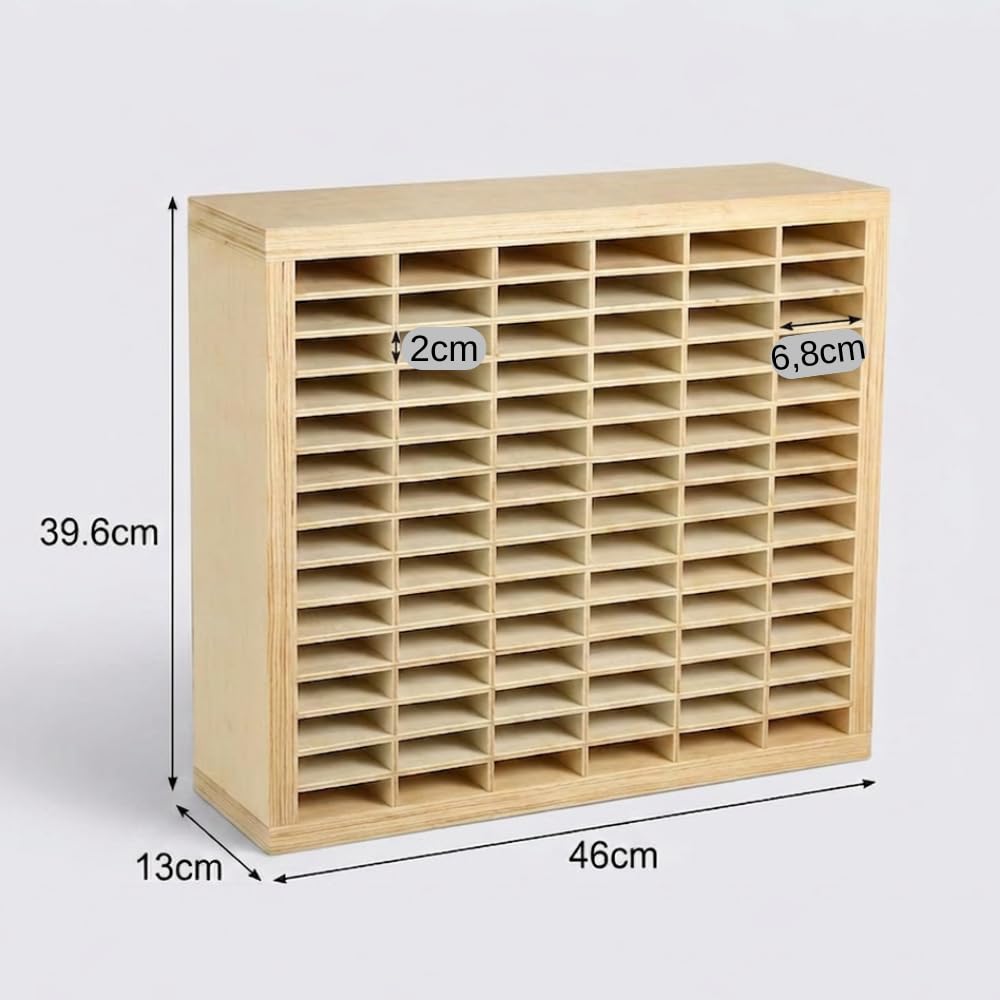 Organisateur de marqueurs en bois - 360 à 450 emplacements - Robuste et durable - Rangement Grande capacité pour Feutres, Acrylique & Marqueurs à Alcool
