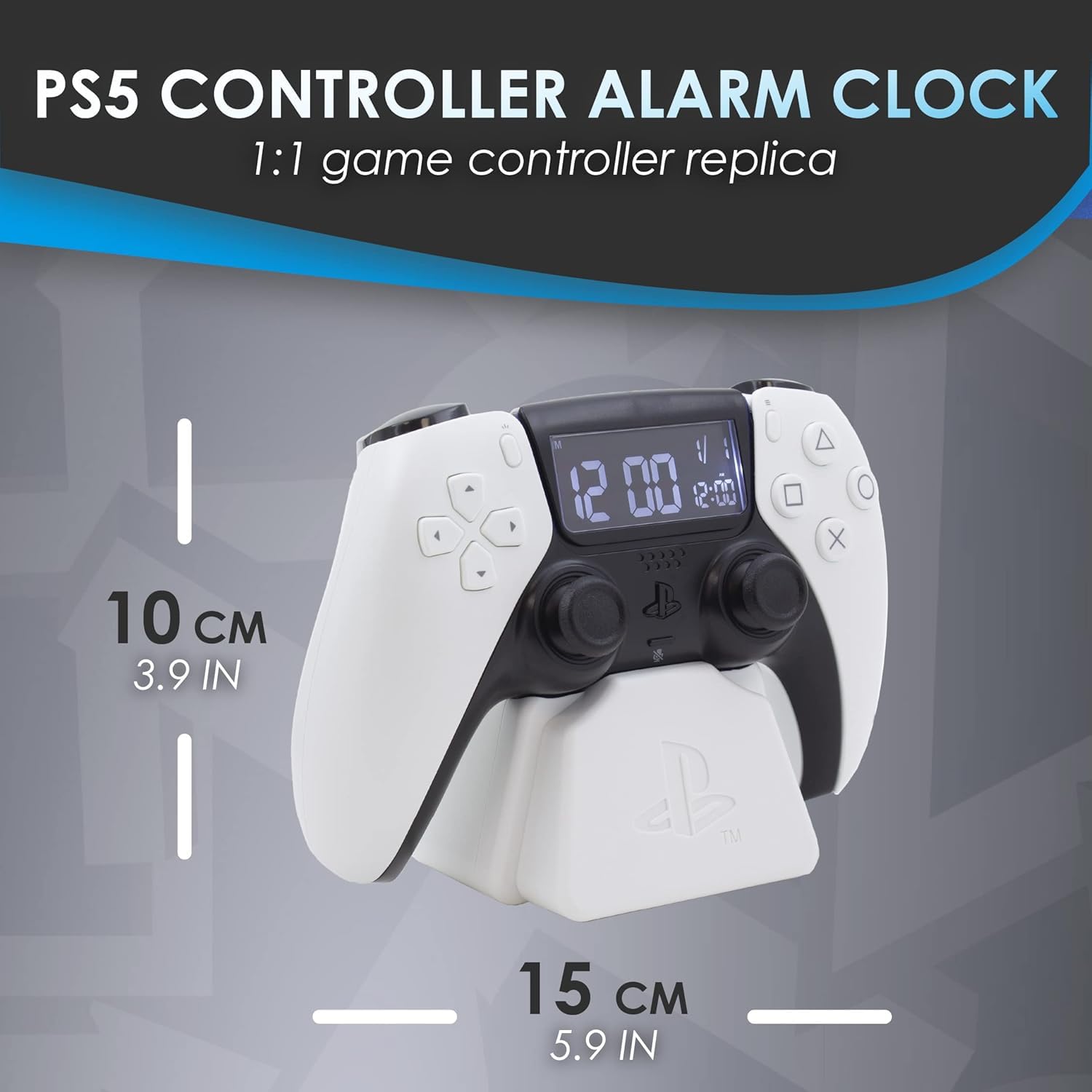 Paladone PlayStation White PS5 Controller Budzik, oficjalnie licencjonowany towar