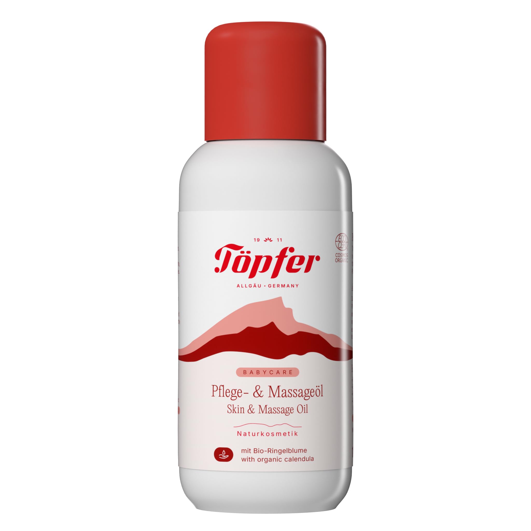 Töpfer Babycare Pflege- & Massageöl – tägliche Hautpflege & sanfte Massage – mit Bio-Olivenöl – dermatologisch getestet – 6x100ml