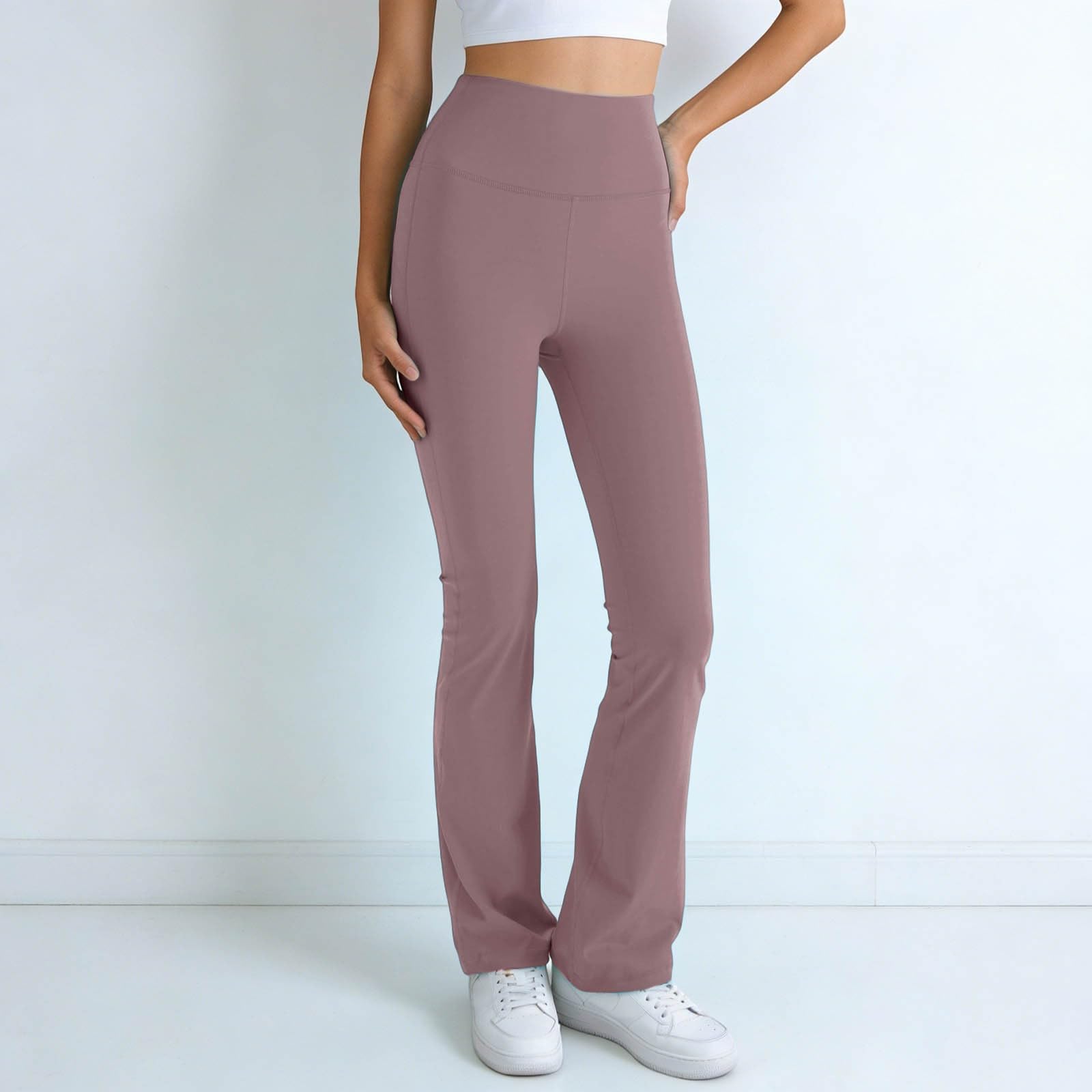Pantalon Yoga Femme Taille Haute Legging athlétique entraînement Sportif Tenue Fitness Confortable Extensible vêtement Course Salle