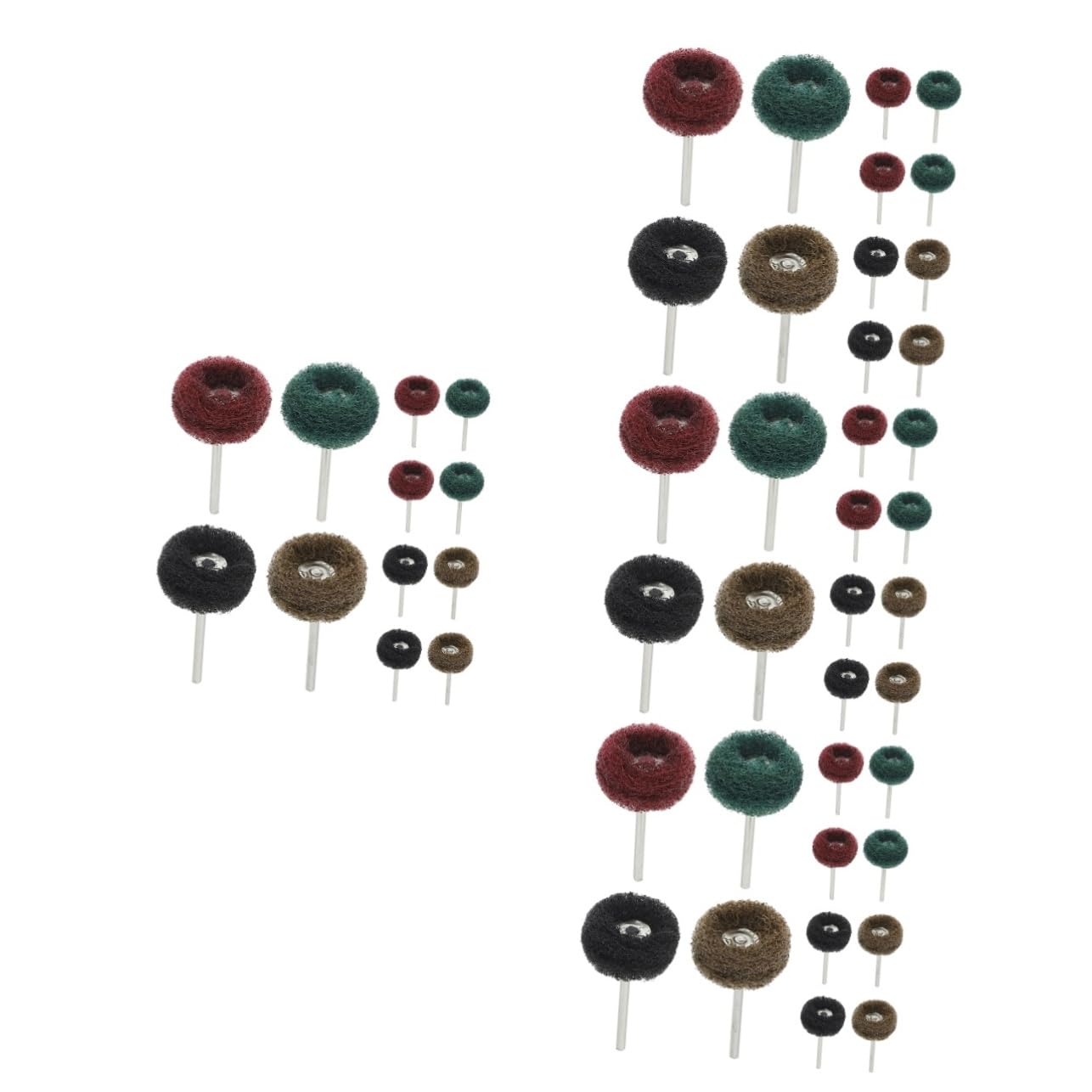 Gatuida Kit Di 4 Ruote Lucidanti Per Trapano Versatile Lucidatura Lucidatura Tampone Abrasivo Materiale in Acciaio Strumento Lucidatore Per Ruote in Metallo 20 Pezzi*4