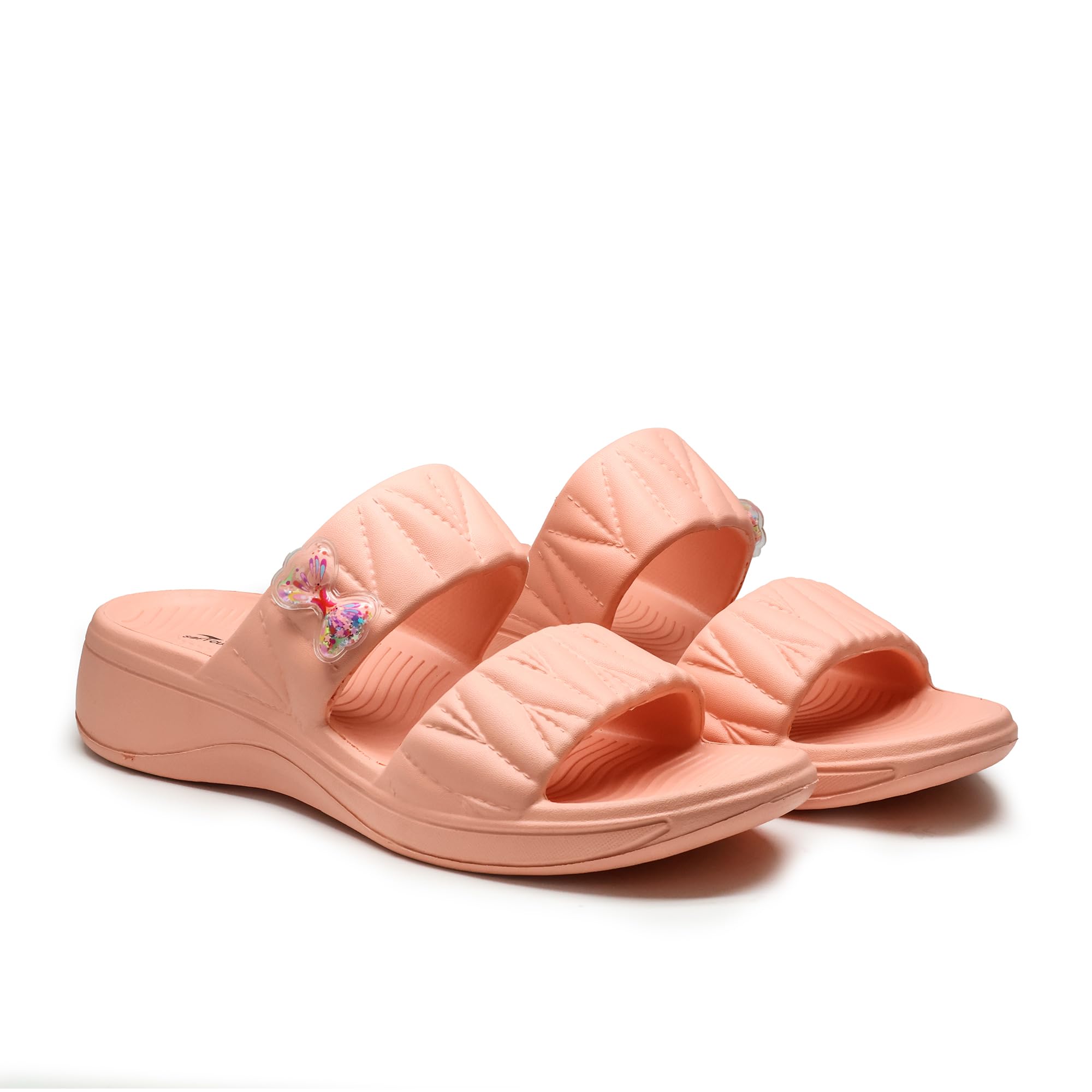 FEMINA-09 Stylish Butterfly Slide Sandals for Women & Girls | Soft Cushioning | Anti-Skid Sole | Ultra-Light & Trendy Casual Wear-image-13
