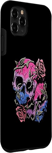 Miniatura 6 de Funda con diseño de calavera gótica para iPhone 1212 Pro Bisexual con bandera del orgullo