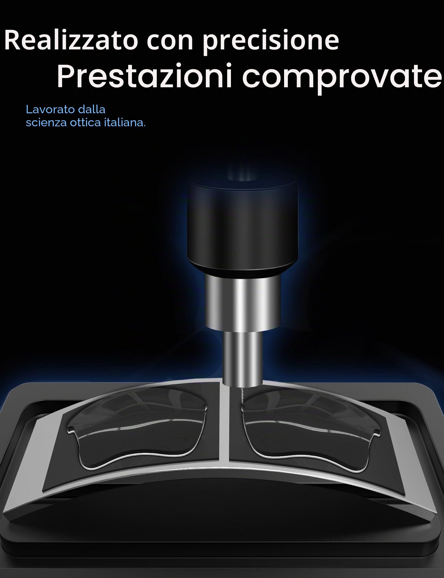 SAUCER Lenti di ricambio premium per Oakley Holbrook Mix OO9384 | OO9385 | protezione UV400, antigraffio, vestibilità precisa, Blu Glacier Polarizzato - Alta Difesa, Taglia unica