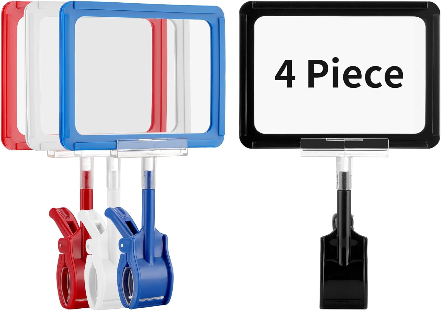 SHIQIKEJIPTY 4 Pieces Rotating Clip Pop Swivel Sign 4"×6