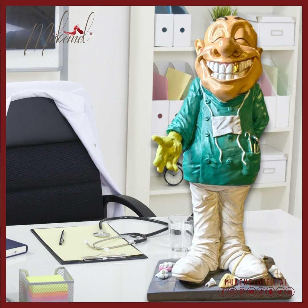 The Friendly Dentist (13.8 inch, Dentist Statue, Bust, Handmade Decoration, Sculpture Gift, Doctor Sculpture) Designs -IKZ0007