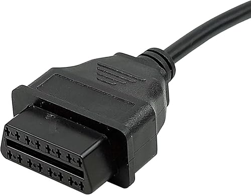 Miniatura 2 de Cable adaptador OBD2 de 6 pines compatible con Moto Guzzi Piaggio Vespa Milán Yamaha Harley Davidson Diagnóstico de motocicleta Cable adaptador de