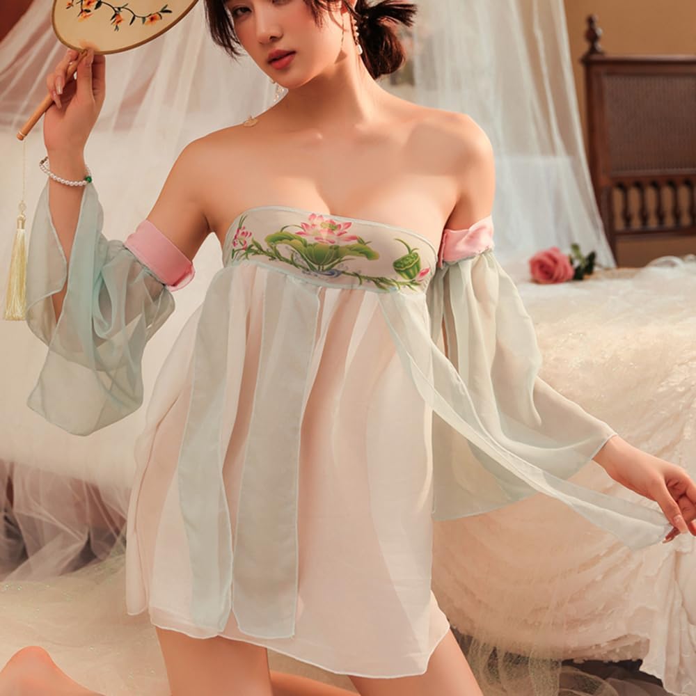 SINROYEE Women Sexy Cosplay Lingeries Anime Maid Dress Halloween Cat Egyptian or Chinaese Classical Cosplay Outfit - Image 5