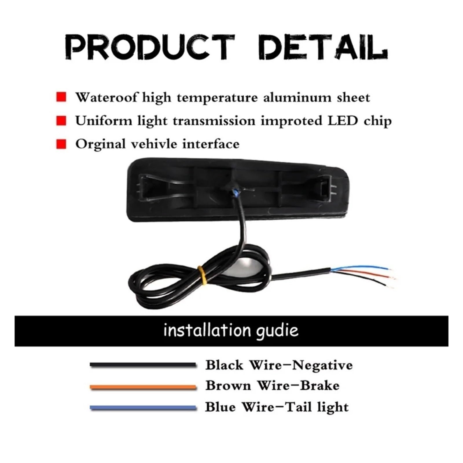 Luces Reflectoras LED Rojas para Parachoques Trasero De Coche, Luz De Freno/antiniebla, Luz De Posición para Ho&nda para Accord Coupé 2013-2015, 12V Luz de Frenos