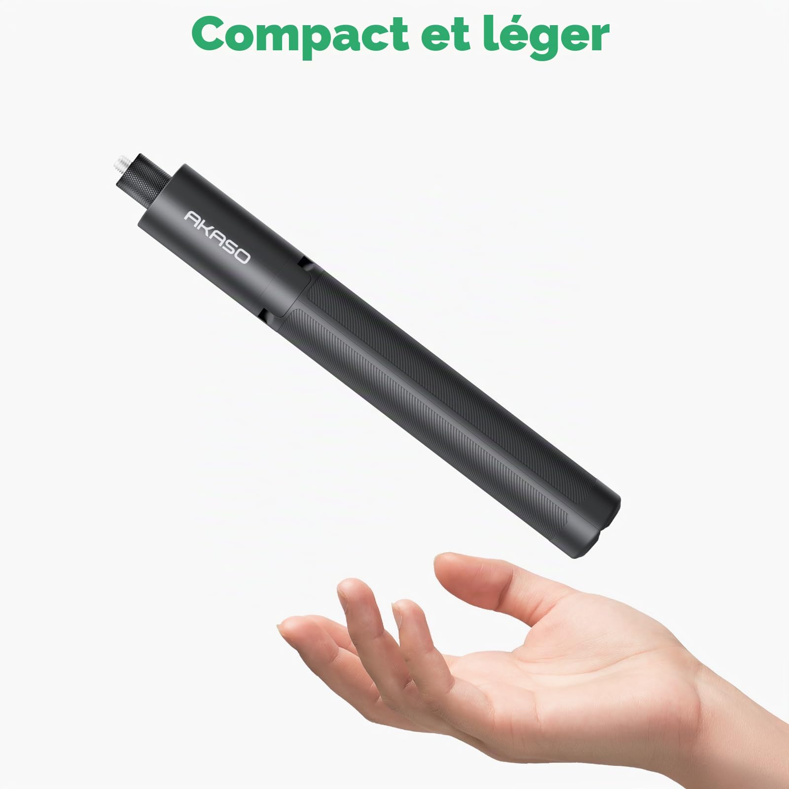 AKASO Perche à Selfie Invisible et Trépied 120cm (47.2"), Compatible avec Insta360 X5, X4, X3, Ace Pro, DJI Osmo Action, Pocket 3, GoPro Hero 13, 12, 11, AKASO 360, EK7000, V50X pour Caméra Sport