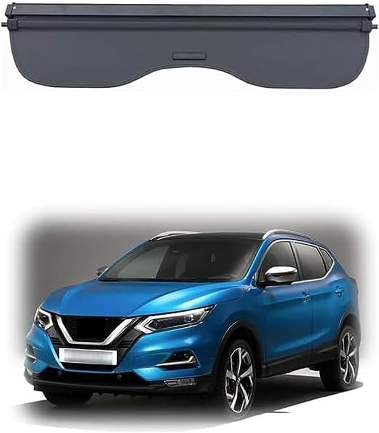 HAVERN Car Retractable Rear Trunk Parcel Shelf for Nissan Qashqai J11 2017 2018 2019 2020, Cargo Cover Boot Cover Protective Curtain Rear Trunk Curtain Shelves
