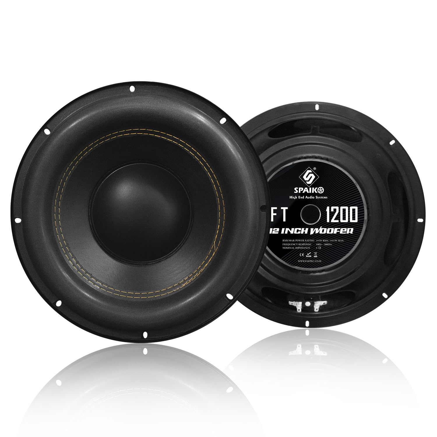 Spaiko® 12" 400W RMS Subwoofer – 1600W Peak Power, 1.5" 4-Layer Copper Voice Coil, Deep Bass Woofer for Car Audio, Home Theater & DIY Sound Systems-image-38