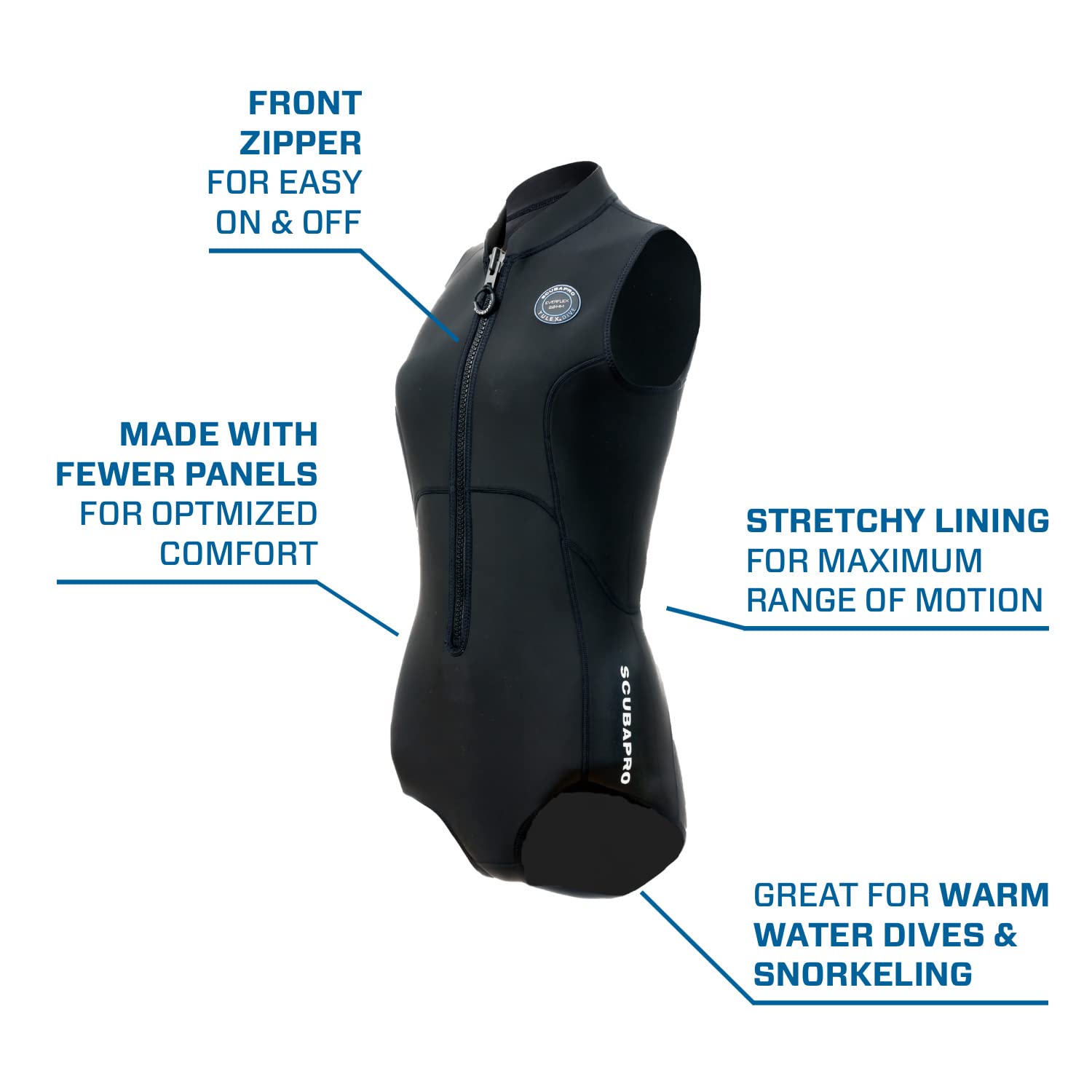 Scubapro Damen-Badeanzug 2 mm EVERFLEX YULEX (M)