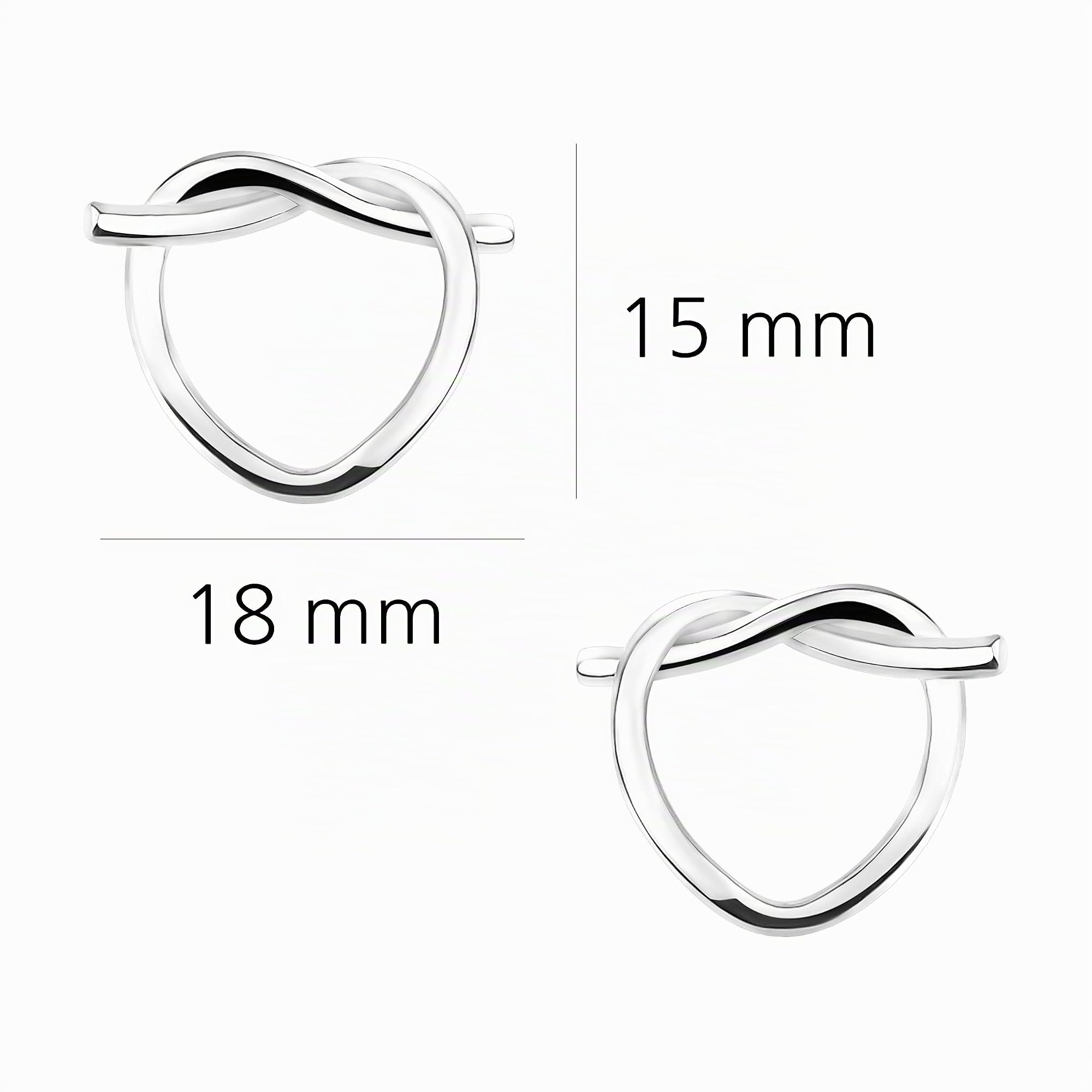 SOFIA MILANI - Damen Ohrringe 925 Silber - Herz Ohrstecker - 20691