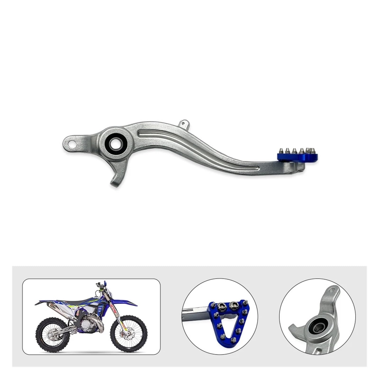 Conjunto de pedal trasero con palanca freno y varilla para motocicleta para SHERCO