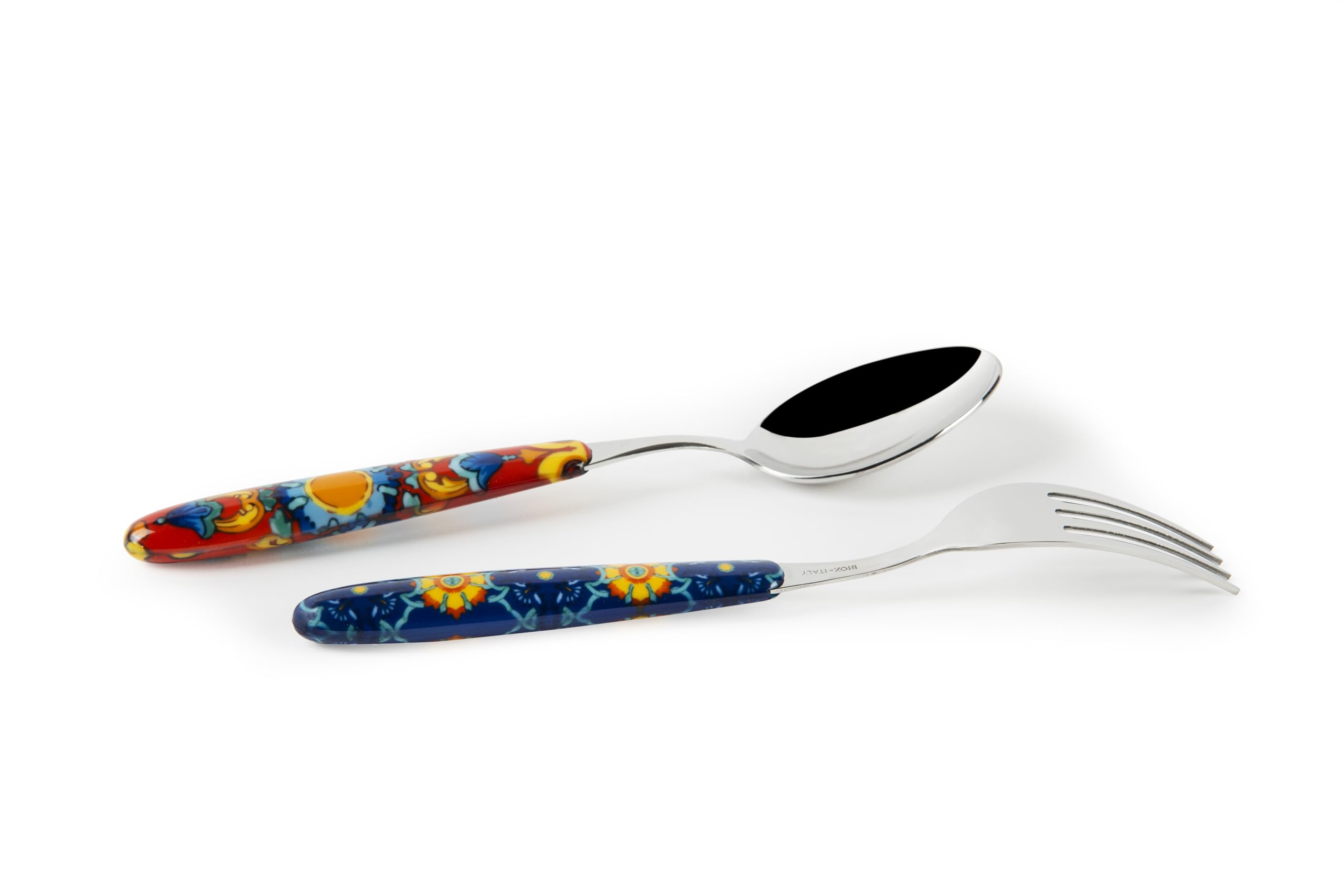 Excelsa Trinacria Besteck-Set, 24-teilig, Edelstahl, Griff aus Kunststoff