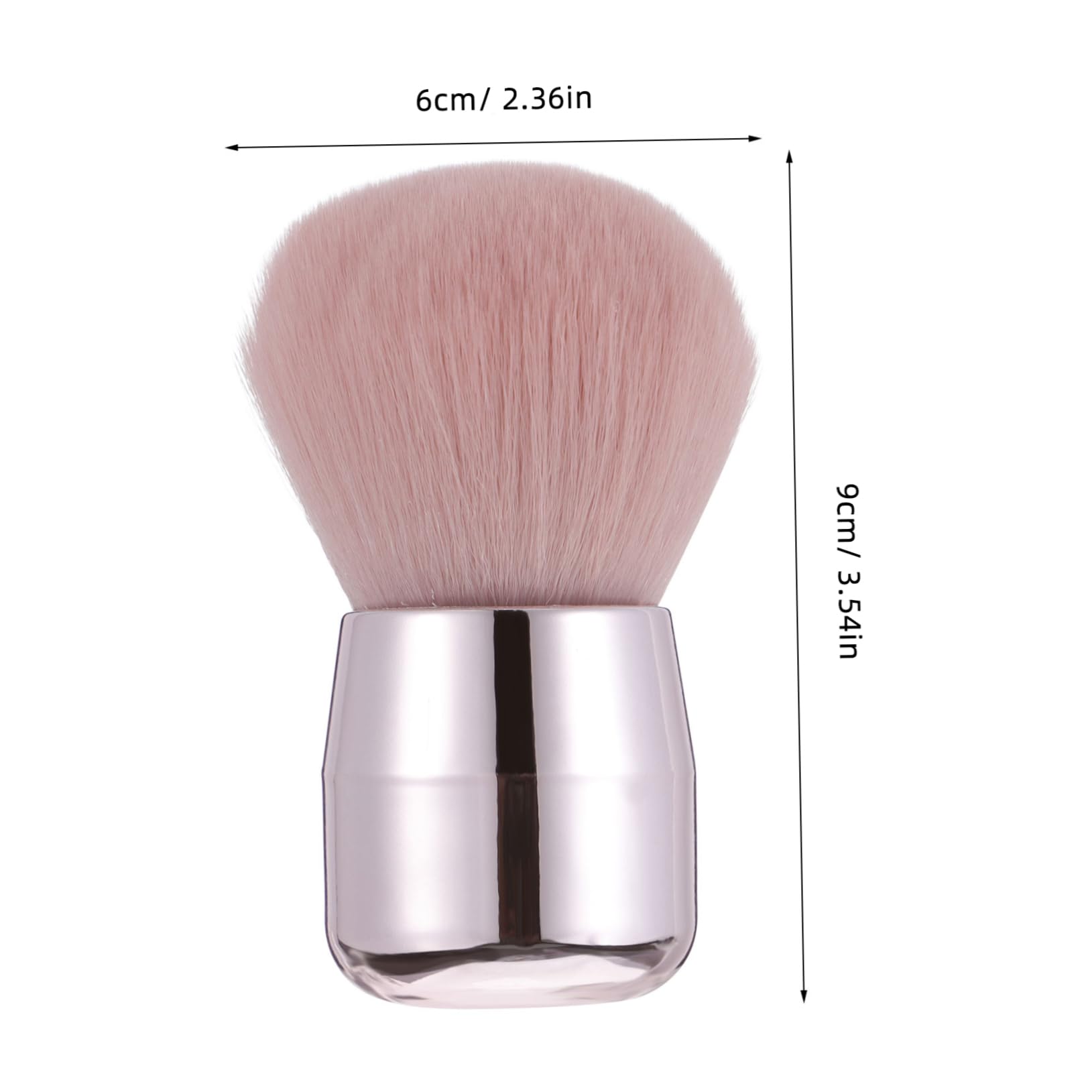 LIFKOME 2Pcs Mushroom Shape Makeup Tool Brush Portable Foundation Powder and Blush Applicator for Face Makeup Dual Ended Design for Contouring and Coverage