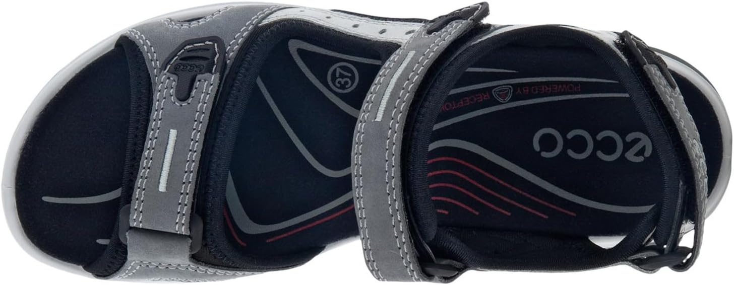 Ecco Women's Yucatan W Sandal 37 EU Grey Titanium