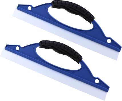 Hovom 2PCS Silicone Squeegee for Car Wash, Squeegee Car Dryer with Handle, Flexible Blade Automotive Water Scraper Tool, Water Wiper Cleaning Tool for Vehicle Window Glass Shower Door Wall 2 PCS