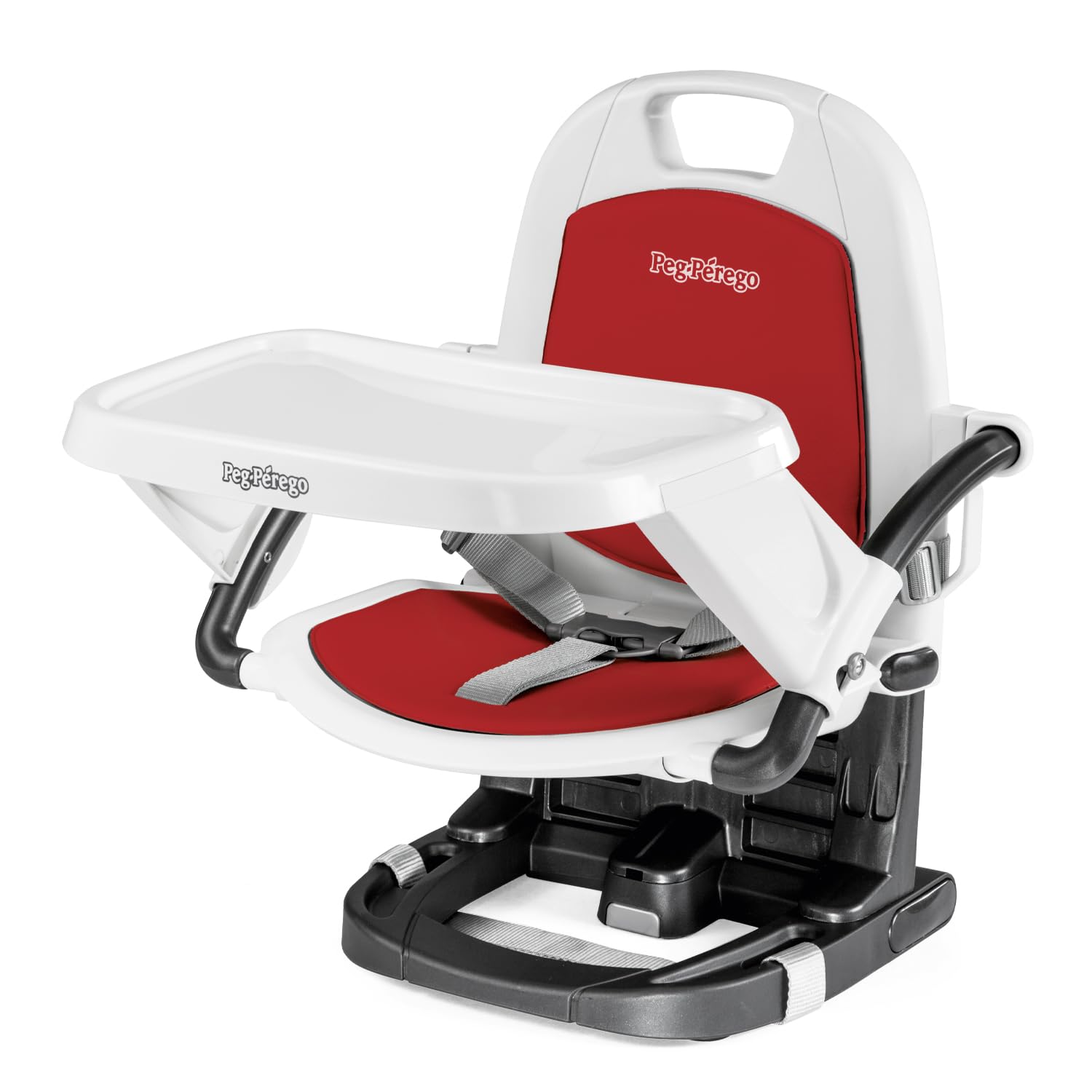 PEG Rialto Alzasedia Pappa, Sedia Bimbi Portatile e Regolabile, Chiusura Compatta, Vassoio Rimovibile, Seggiolone da Viaggio per Bambini da 6 Mesi a 3 Anni (0-15 kg), Petrolio