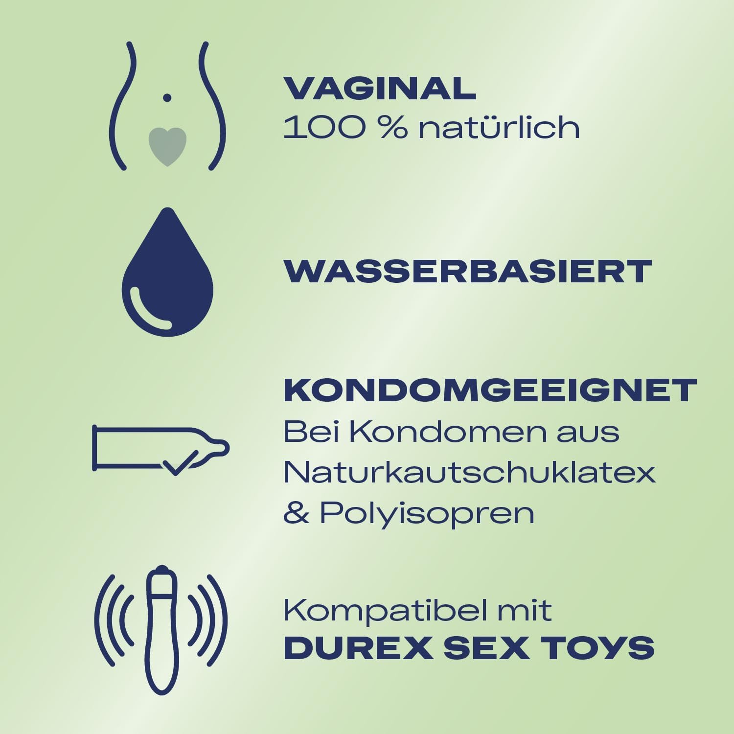 befriedigung mit decke durex® Naturals Extra Sensitiv Gleitgel 100 ml main image 1