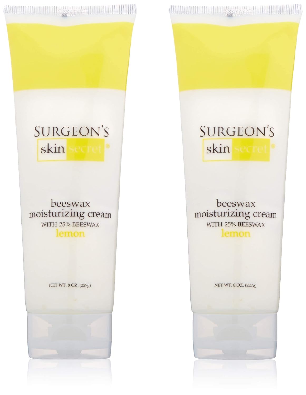 Surgeon's Skin Secret Beeswax Moisturizing Cream 8oz. Tube (2 Pack) - Lemon