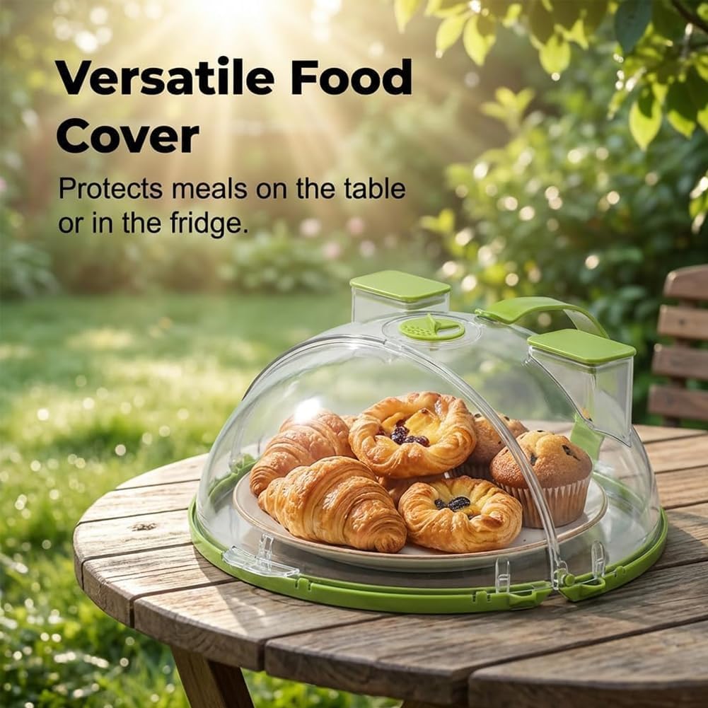 Microwave Splatter Cover with Water Steamer, 2026 New Microwave Cover for Food with Handle, 10 Inch Splash-Proof Food Cover for Keeps Food Moist, Easy Clean, House Warming Gifts New Home (B)