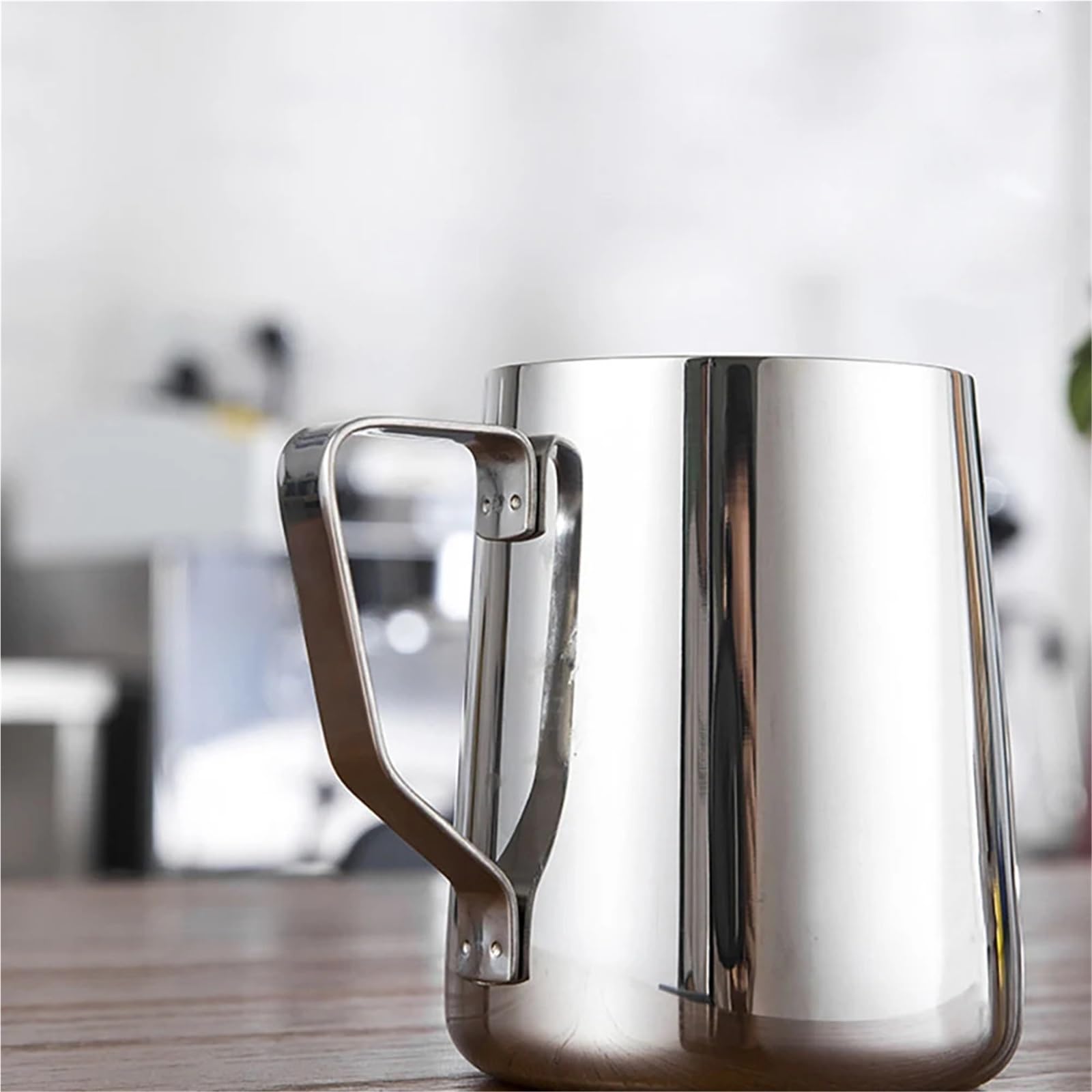 Edelstahl-Milchkännchen, 304 Edelstahl-Kaffeemilchaufschäumkännchen, 100 150 250 350 600 1000 ml(350ML)