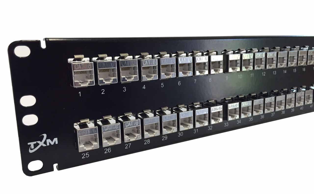 JPM816A EQUIVALENT CAT6 48-PORT PATCH PANEL 2RU 19