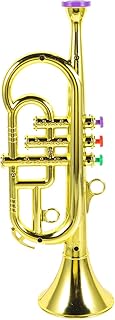 ibasenice Trumpet for Kids - Tivet in Three Tones/Simulation Musical Instrument Toy / Performance Prop Model / Early Music Instrument Tool