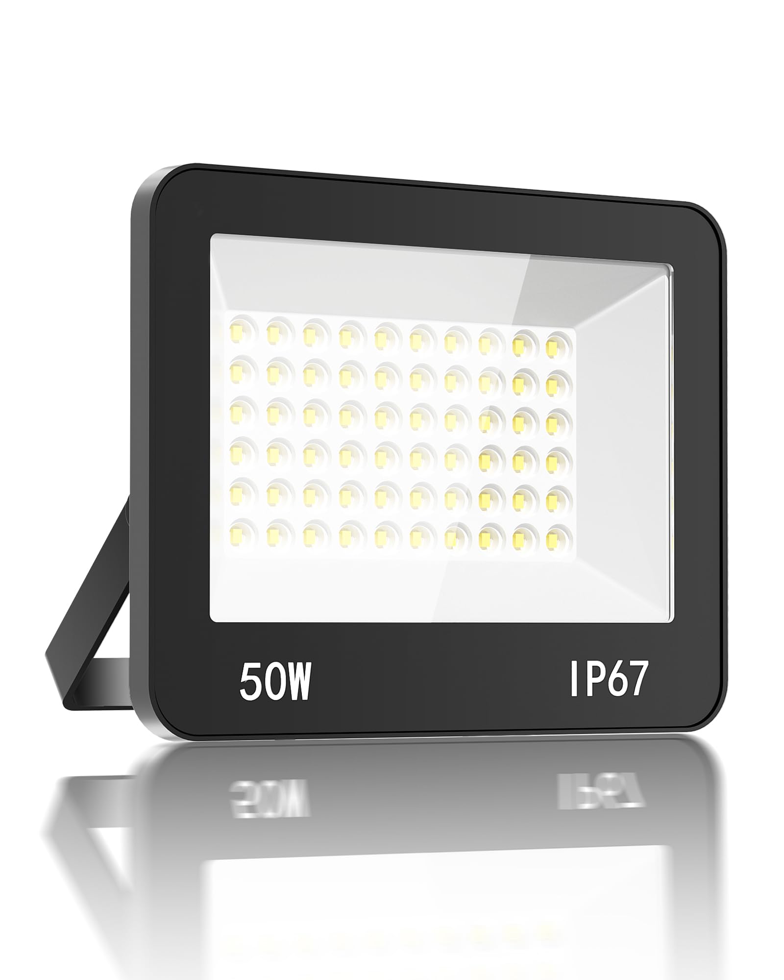 HAPYLUMI Outdoor LED Spotlights 50W, 5000LM LED Floodlight Spotlight 6500K Cool White, Outdoor LED Floodlight IP67 Waterproof Outdoor Security Light for Terrace Garden Patio Garage