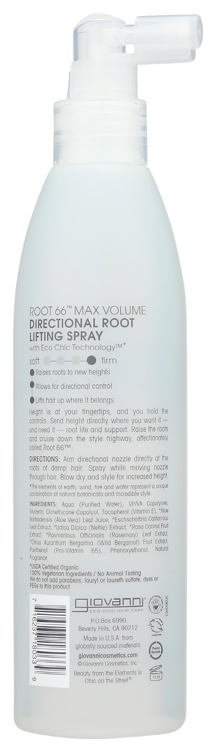 Giovanni Root 66 Hacimlendirici Saç Spreyi 250ML