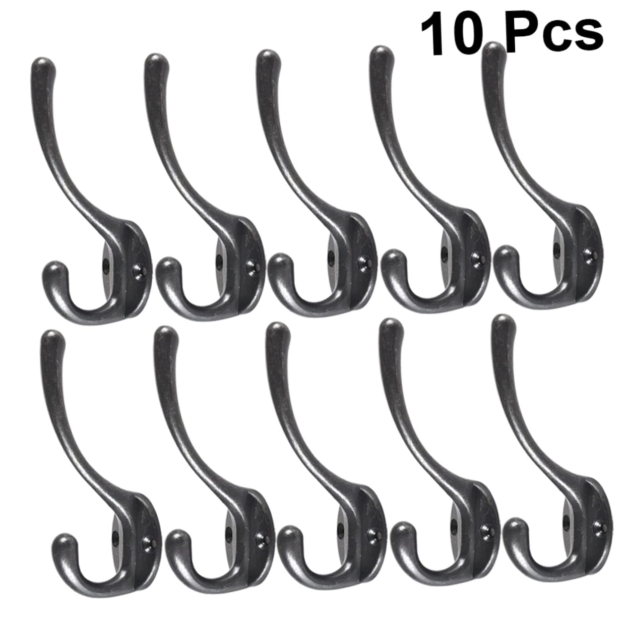 VASDEV 10 Uds. Perchas de Metal para Ropa, toallero, Albornoz, para Ropa, Gancho de Toalla de Metal, Gancho Adhesivo para Ropa, Ganchos Adhesivos Colgantes, Ganchos de Metal, Colgador de