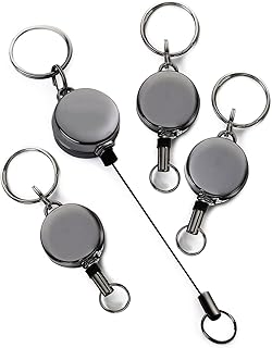 [FILAGO] リールキーホルダー 4個セット 【ギフトBOX】 リールキー パスケース リール 亜鉛合金 ストラップ キーホルダー