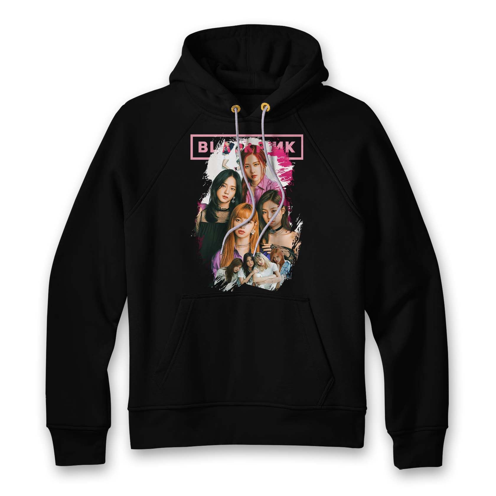 WildStallion BLACKPINK Unisex Hoodie – Official K-Pop Merchandise Streetwear Sweatshirt, Comfortable Casual Pullover for Fans, Black