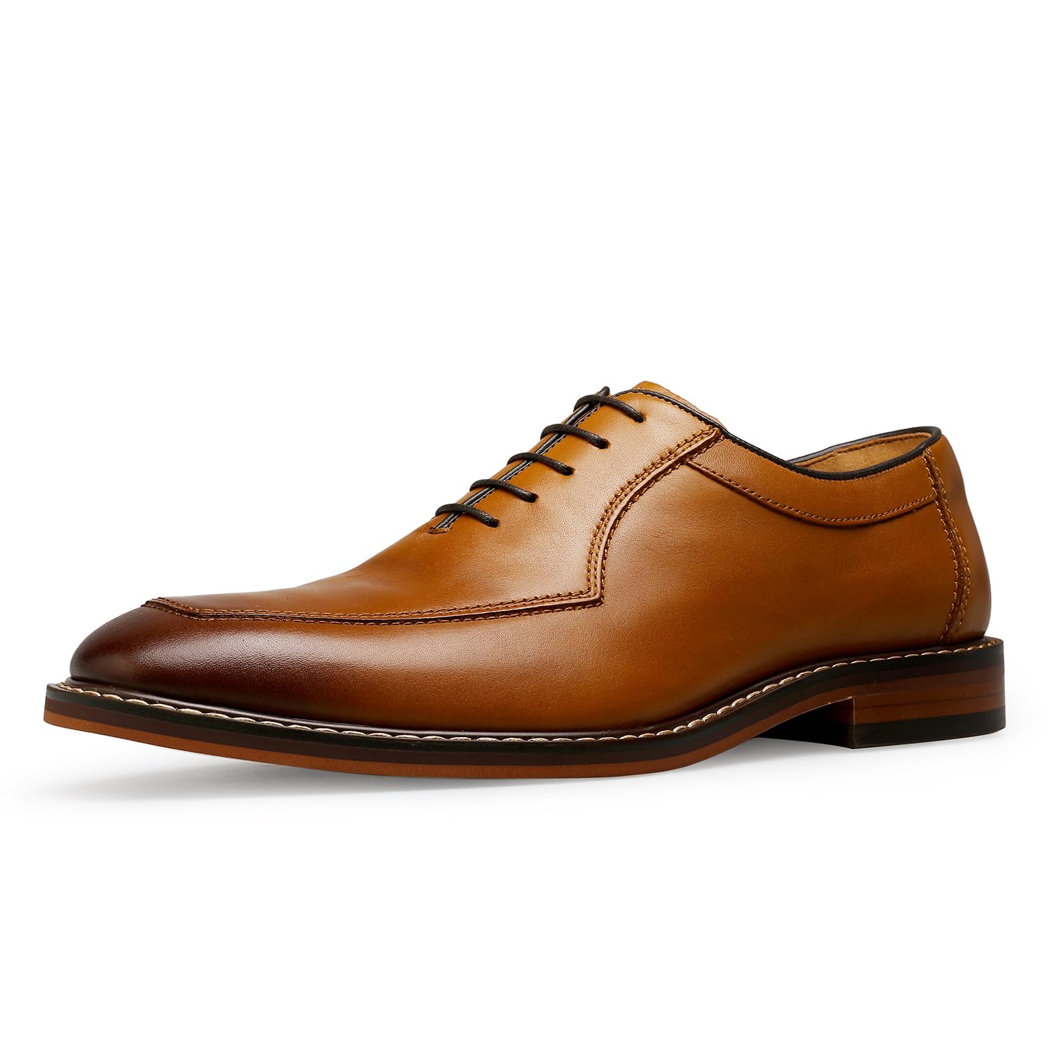 Men's Dress Shoes Genuine Leather Oxford for Men Classic Comfortable Formal Business lace up No Creases Mens Dress Shoes
